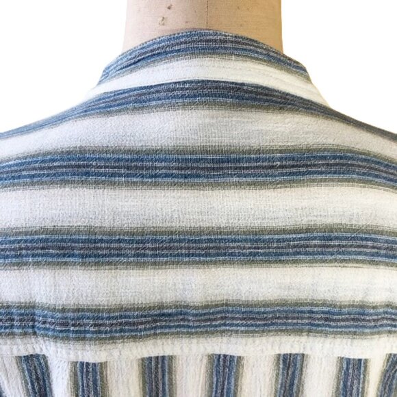 Vintage Jordache minimalist 100% cotton striped button up shirt - Picture 5 of 16